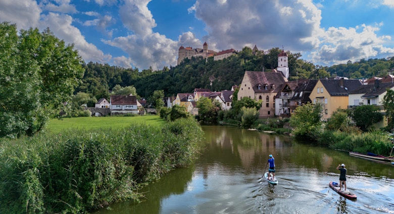 Europa, Europe, Deutschland, Bayern, Bayerisch-Schwaben, Donau Ries, Fluss Woernitz, SUP Paddelboard, Flussbefahrung, Paddeln, Aktiv, Natur, Ankunft in der mittelalterlichen Burgstadt Harburg,  Etappenziel, herrliche Kulisse mit der Burg Harburg ueber der schmucken Altsstadt.
Europa, Europe, Deutschland, Bayern, Bayerisch-Schwaben, Donau Ries, Fluss Woernitz, SUP Paddelboard, Flussbefahrung, Paddeln, Aktiv, Natur, Ankunft in der mittelalterlichen Burgstadt Harburg,  Etappenziel, herrliche Kulisse mit der Burg Harburg ueber der schmucken Altsstadt
Bavaria Germany photos for Best In Travel 2025 sponsored article. Courtesy of bavaria.travel