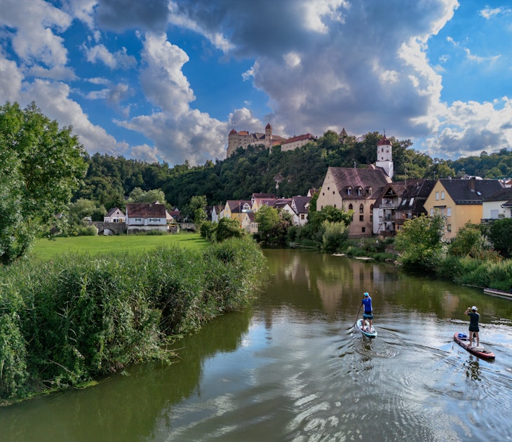 Europa, Europe, Deutschland, Bayern, Bayerisch-Schwaben, Donau Ries, Fluss Woernitz, SUP Paddelboard, Flussbefahrung, Paddeln, Aktiv, Natur, Ankunft in der mittelalterlichen Burgstadt Harburg,  Etappenziel, herrliche Kulisse mit der Burg Harburg ueber der schmucken Altsstadt.
Europa, Europe, Deutschland, Bayern, Bayerisch-Schwaben, Donau Ries, Fluss Woernitz, SUP Paddelboard, Flussbefahrung, Paddeln, Aktiv, Natur, Ankunft in der mittelalterlichen Burgstadt Harburg,  Etappenziel, herrliche Kulisse mit der Burg Harburg ueber der schmucken Altsstadt
Bavaria Germany photos for Best In Travel 2025 sponsored article. Courtesy of bavaria.travel