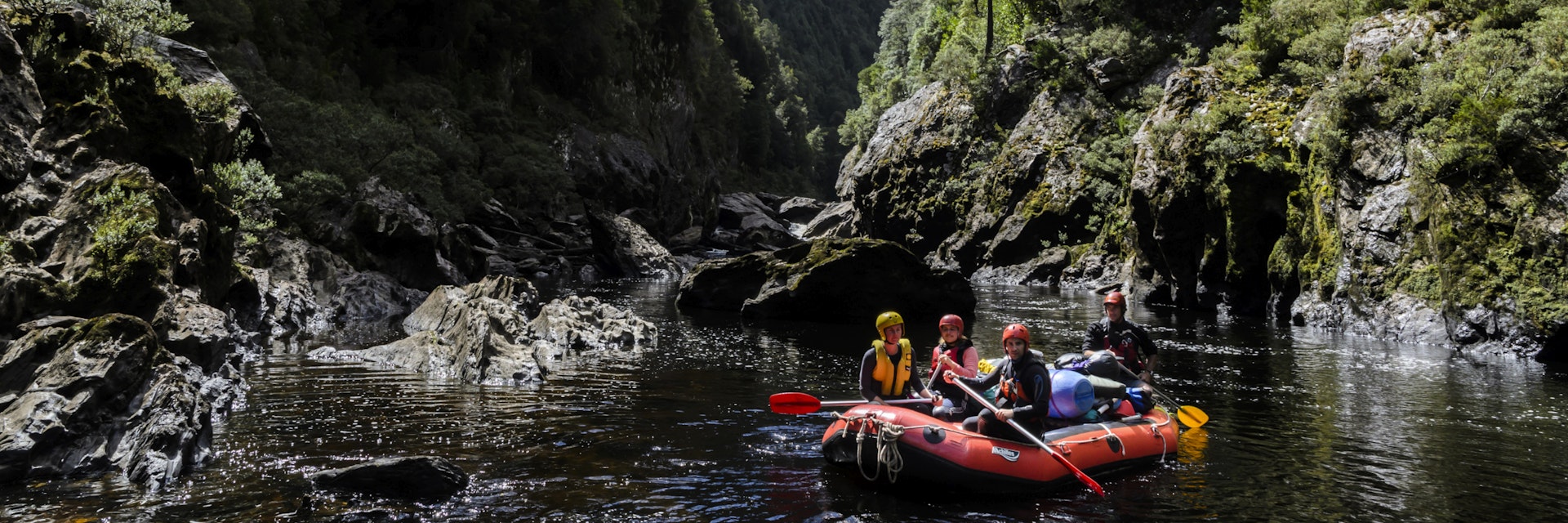 Rafting on Franklin River