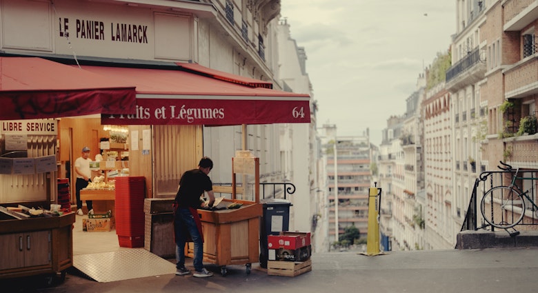 Montmartre and Northern Paris, Rue Caulaincourt, Paris, France. July 2024.
Bicycle,  Box,  City,  Hat,  Kiosk,  Person,  Road,  Shoe,  Street,  Urban,  Vehicle
Montmartre and Northern Paris, Rue Caulaincourt, Paris, France. July 2024.