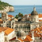 Game of Thrones scenery. Dubrovnik old city view with The Assumption Cathedral is a Roman Catholic cathedral in the main focus, Croatia  License Type: media  Download Time: 2022-12-07T17:45:57.000Z  User: kjuodenas  Is Editorial: No  purchase_order: