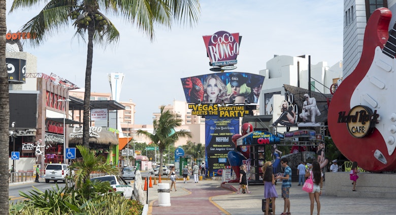 CANCUN - JANUARY 22: View of the Coco Bongo club on Main Street on 22 January 2015 in Cancun, Mexico. In this street is a lot of clubs and restaurants for tourists from all over the world..; Shutterstock ID 248239312; purchase_order:65050 - Digital Destinations and Articles; job:Digital article; client:Getting around Cancún; other:Jennifer Carey
248239312