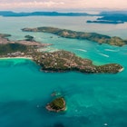Aerial of Hamilton Island Resort.
