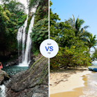 Waterfalls in Bali or Kayak on Waya Island, Fiji